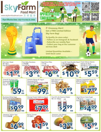 SkyFarm Food Mart Flyer July 17 to 23