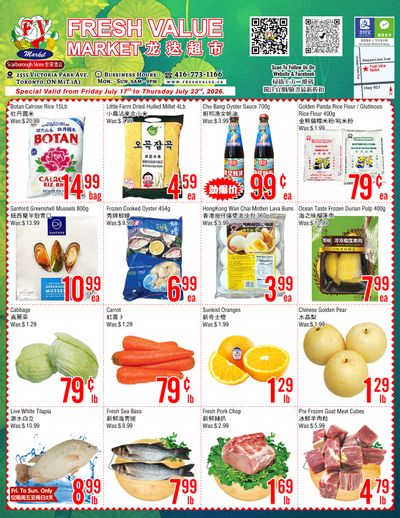 Fresh Value (Scarborough) Flyer July 17 to 23