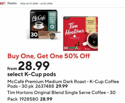 Staples: Save $20 when you spend $100 (in store and online)
