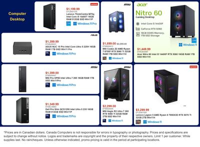 Canada Computers Flyer July 17 to 23
