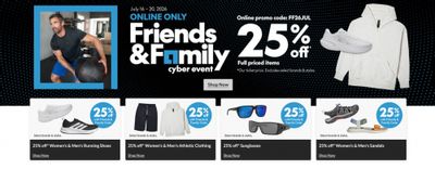 Sport Chek Canada: Friends & Family Cyber Event: Save 25% on Regular Priced Items With Promo Code