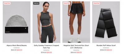 Peloton x Lululemon Canada: Save up to 70% on Select Styles