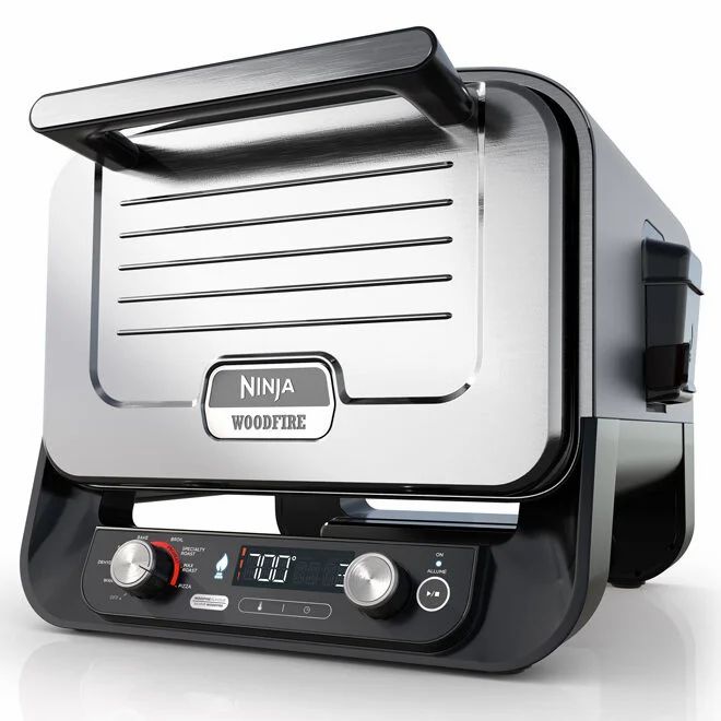 Rona: Ninja Woodfire 8-in-1 Outdoor Oven with Cover Grey Electric BBQ - $199 (was $499.99)
