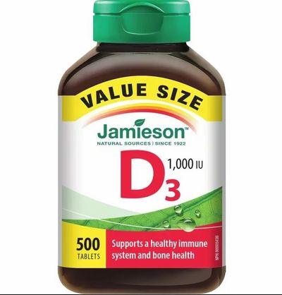 No Frills: Jamieson Vitamin D3 1,000 IU - Value Pack 500 ea $8.24