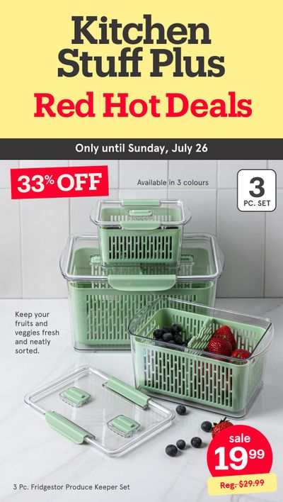 Kitchen Stuff Plus Red Hot Deals Flyer July 20 to 26