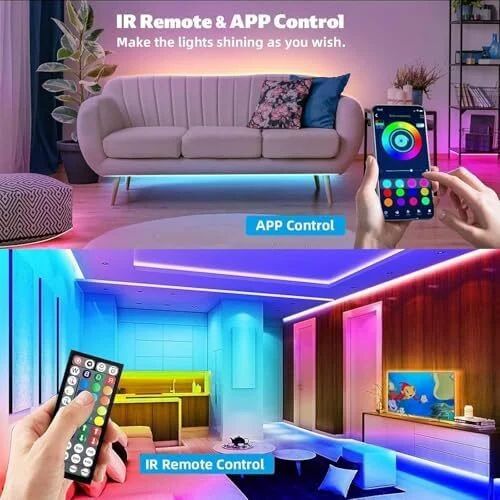 Amazon.ca: Smart LED Strip 100ft(2 Rolls of 50ft) - $14.84