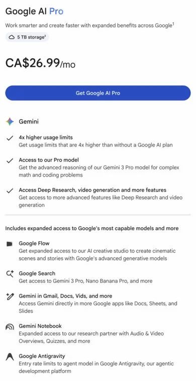 Kinguin: Google AI Pro 18 Months - $3.15