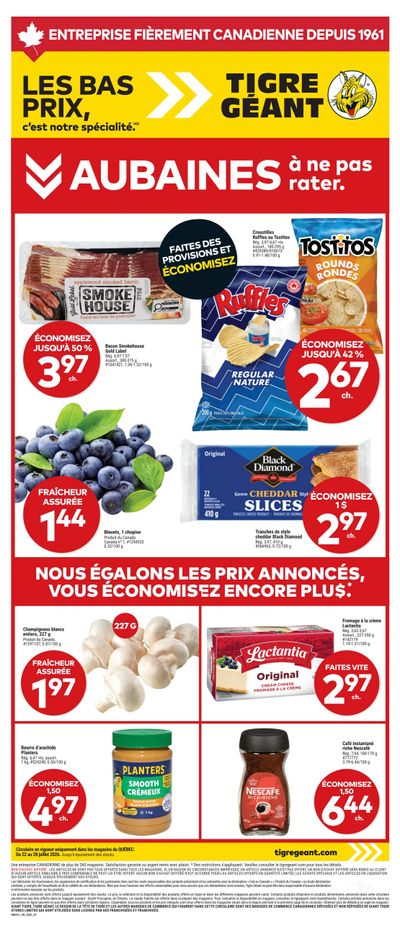 Tigre Géant Flyer July 22 to 28