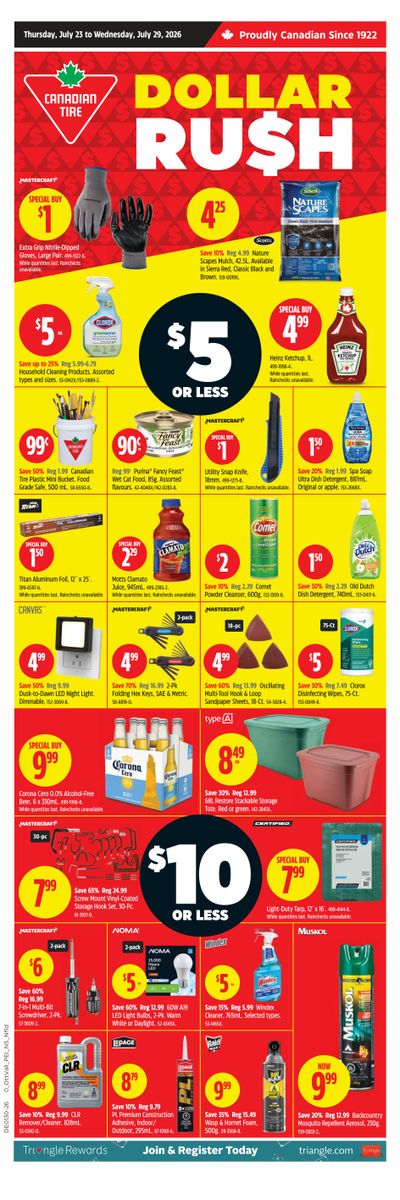 Canadian Tire (Atlantic) Flyer July 23 to 29