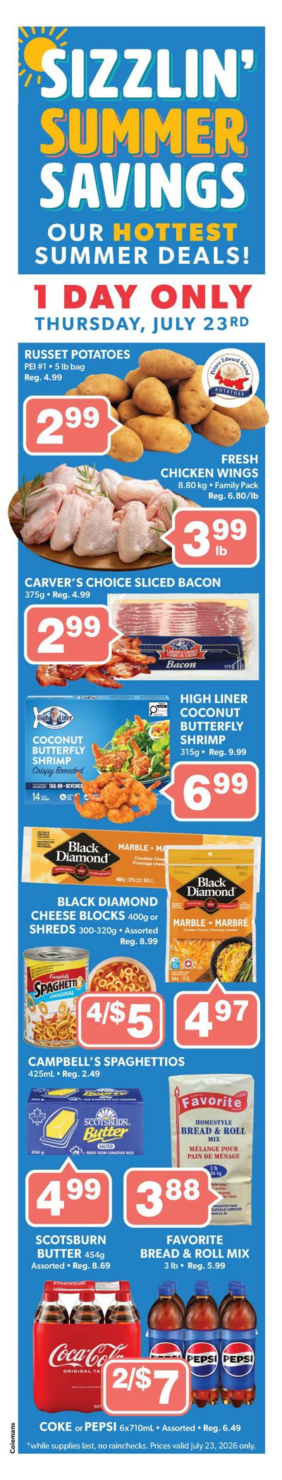 Coleman's Flyer July 23 to 29