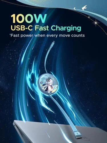 Amazon.ca: UGREEN 100W Retractable USB C Cable, 3.3FT - $19.99