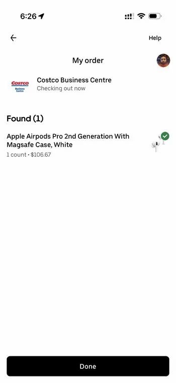 Costco: YMMV: Uber Eats (Costco) Apple Airpods Pro 2nd Generation With Magsafe Case, White $116.67 ($106.67 for members)