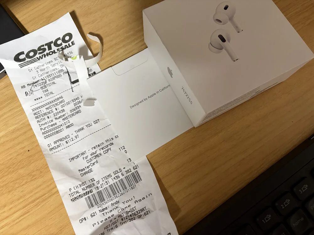 Costco: YMMV: Uber Eats (Costco) Apple Airpods Pro 2nd Generation With Magsafe Case, White $116.67 ($106.67 for members)