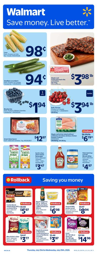 Walmart (West) Flyer July 23 to 29