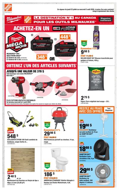Home Depot (QC) Flyer July 23 to August 5