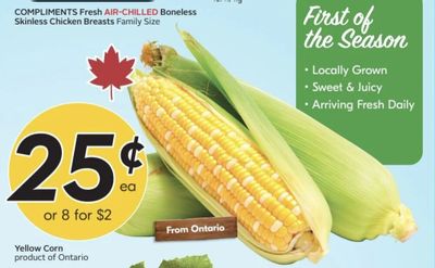 Sobeys: Ontario Yellow Corn $.25/ea, Chapman's Super Premium Plus Ice Cream $2.99 July 23-29, 2026