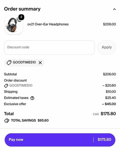 Amazon.ca: thinksound ov21- Wired Headphones $103