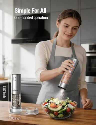 Amazon.ca: ThermoMaven Electric Salt and Pepper Grinder Set - $44.99