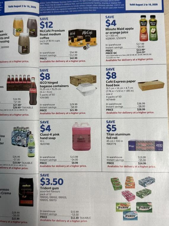 Costco Business Centre Flyer August 3 - 30