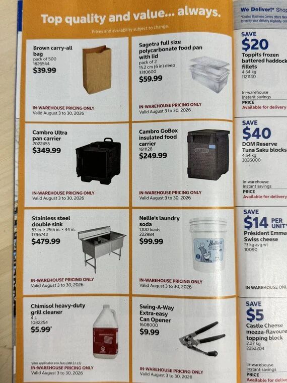 Costco Business Centre Flyer August 3 - 30