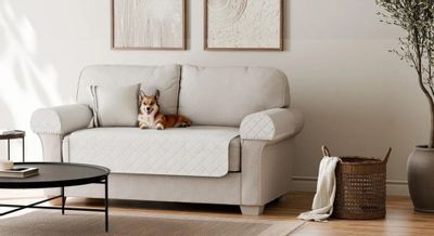 Walmart: SmartFit Waterproof Faux Sherpa Loveseat Furniture Cover, 3-Piece, for Dogs, Pets, Machine Washable - $14.00