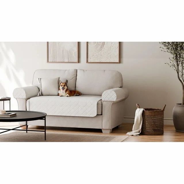 Walmart: SmartFit Waterproof Faux Sherpa Loveseat Furniture Cover, 3-Piece, for Dogs, Pets, Machine Washable - $14.00