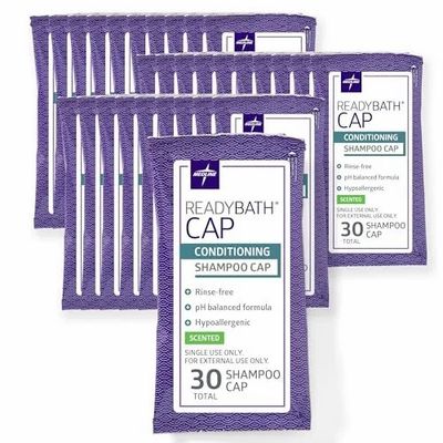 Amazon.ca: Medline ReadyBath Rinse-Free Shampoo and Conditioning Caps, Scented 30 Pack