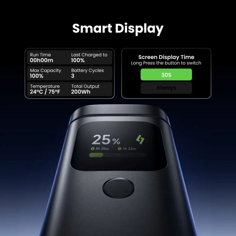 SHARGE: StandMag 15000 Power Bank (115W, Qi2, 3 Ports) $29.9 USD