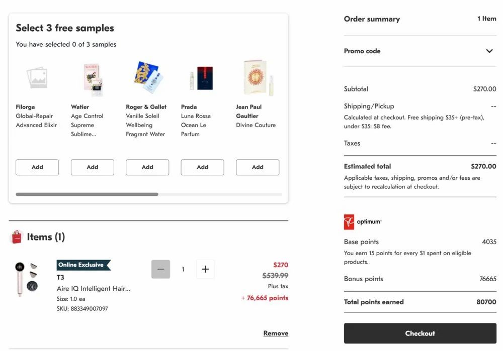 Shoppers Drug Mart: T3 Aire IQ Intelligent Hair Dryer $270 + earn 80,700 Optimum Points