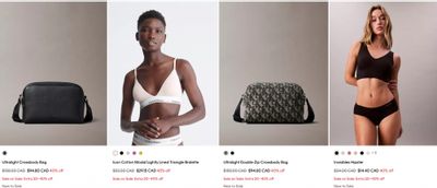Calvin Klein Canada: End of Season Sale up to 70% off + up to an Extra 40% off