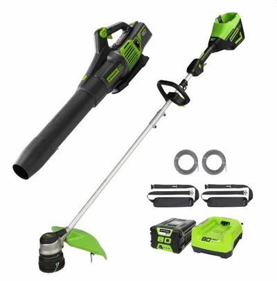 Costco: GREENWORKS BRUSHLESS BLOWER + 16" STRING TRIMMER + 2.0AH Battery $239.99