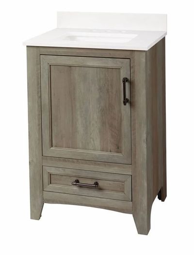 Canadian Tire: YMMV Wellington 24-in Stone Top Bathroom Vanity 81% OFF ($89.95 reg $469.99)