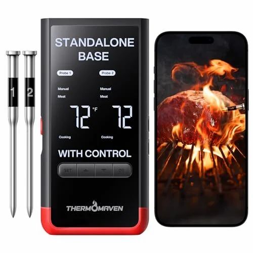 Amazon.ca: Thermomaven Dual Probe Wifi BBQ Thermometer - $72