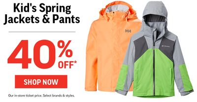 Sport Chek Canada Sale: Save 40% Off Spring Jackets & Pants + More Offers