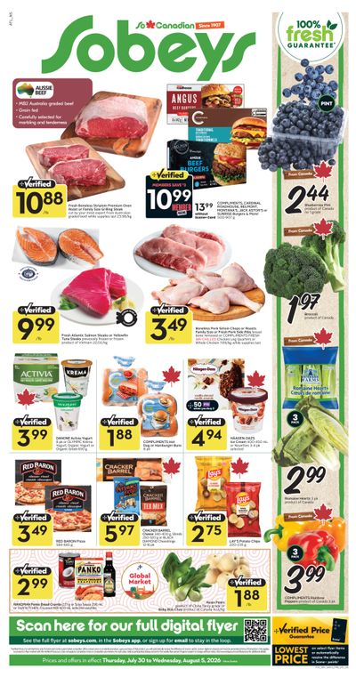 Sobeys (Atlantic) Flyer July 30 to August 5