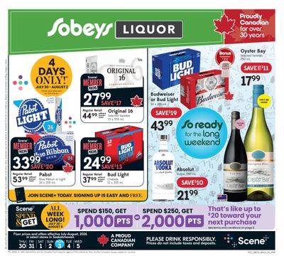 Sobeys (SK) SWCB Flyer July 30 to August 5
