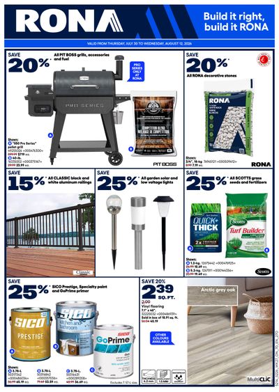 Rona & Rona+ (ON) Flyer July 30 to August 5
