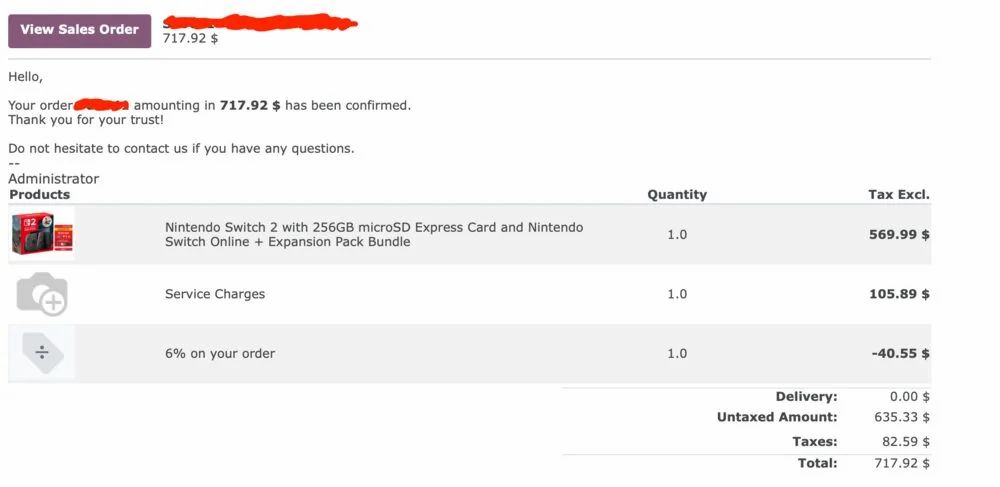 Twish Cart: Nintendo Switch 2 + 256GB microSD Express + 1yr NSO Expansion Pack – $635.23 before tax