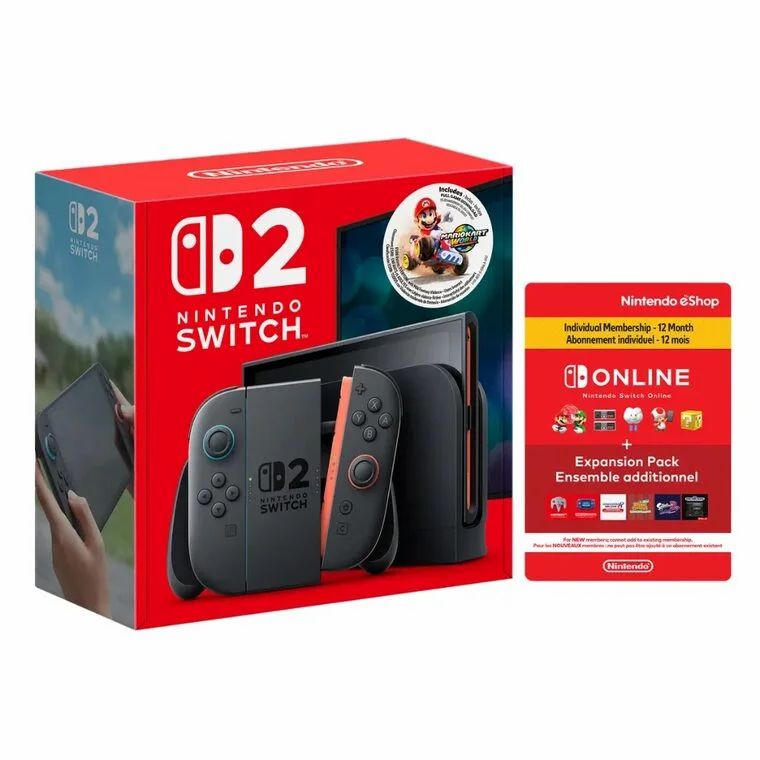 Twish Cart: Nintendo Switch 2 + 256GB microSD Express + 1yr NSO Expansion Pack – $635.23 before tax