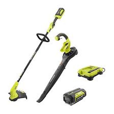 RYOBI Ens. cordless edger and blower / sweeper, Li-ion, 40 V (2 tools) On Sale for $ 198.00 at Home Depot Canada