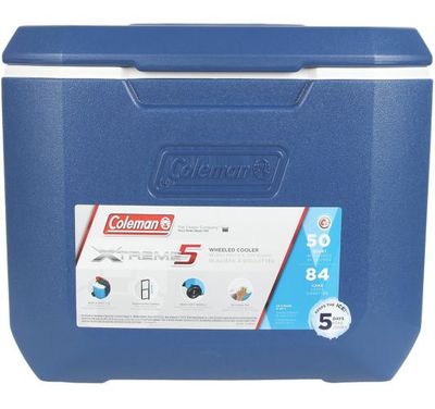 Coleman Wheeled Cooler with Handle, 47.3-L On Sale for $49.99 (Save $50) at Canadian Tire Canada