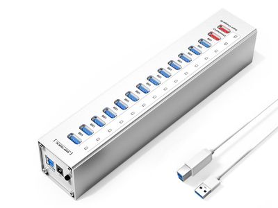 ORICO Aluminum 15 Ports USB3.0 Data HUB with 13 Data Transfer Ports On Sale for $59.99 at Newegg Canada