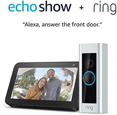 Ring Door View Cam Wi-Fi Video Doorbell & Amazon Echo Show 5 On Sale for $129.99 (Save $155) at Best Buy Canada