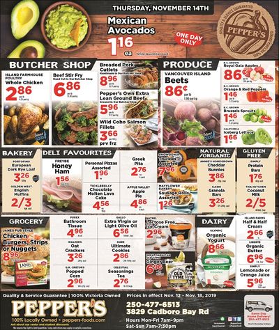 Pepper's Foods Flyer November 12 to 18