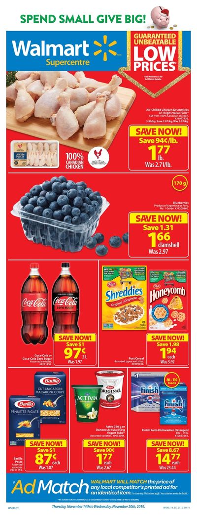 Walmart Supercentre (ON) Flyer November 14 to 20