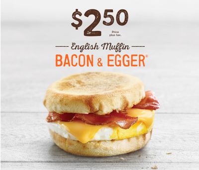 A&W Canada Offers: Egger Breakfast Sandwich for $2.50!