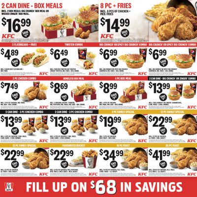 KFC Canada Mailer Coupons (New Brunswick, Nova Scotia and Prince Edward Island), until October 13, 2019