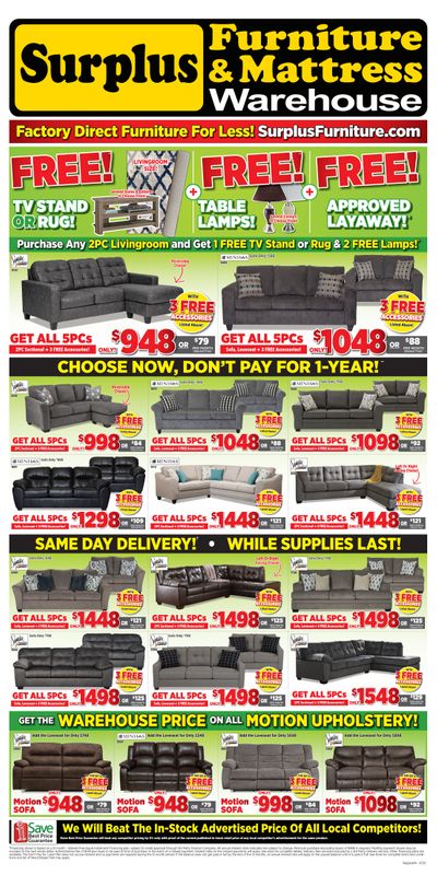 Surplus Furniture & Mattress Warehouse (Prince Albert) Flyer June 30 to July 27