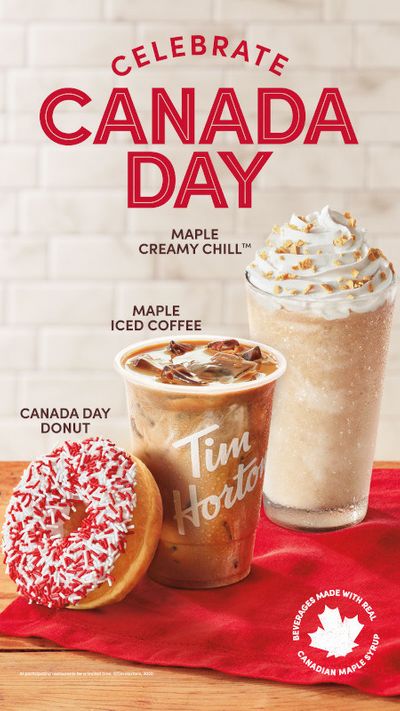 Tim Hortons Canada Day Promo: FREE Doughnut with Any Drink Purchase!