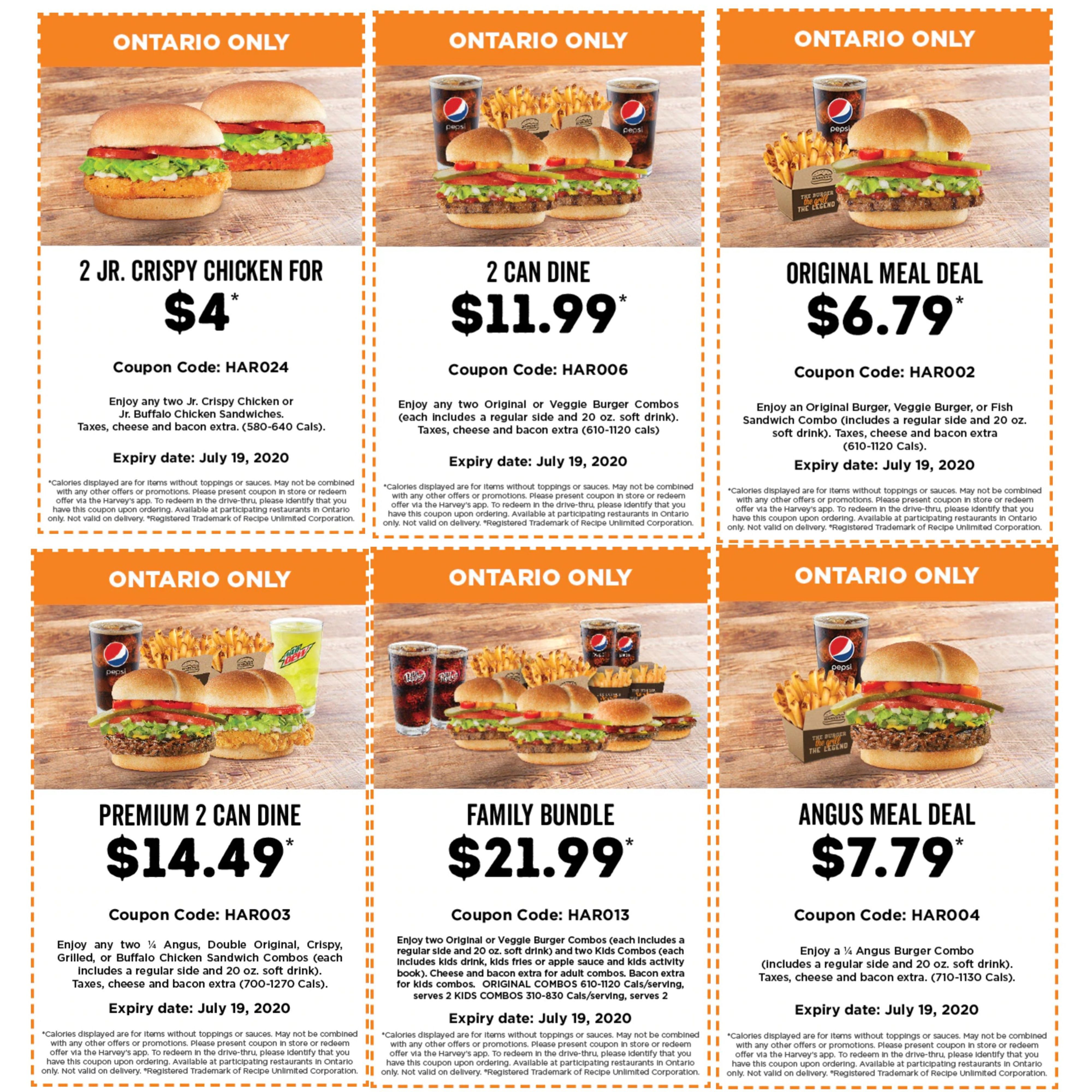 Harvey's Coupons Ontario Harvey's Coupons Ontario